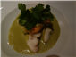 Thai curry with prawns and hake